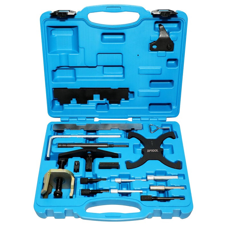 DPTOOL مجموعة توقيت المحرك DPTOOL متوافقة مع أدوات قفل عمود الكامات لفورد ومازدا 1.4 1.6 1.8 2.0 Di/TDCi/TDDi ECOBOOST 1.6 Ti-VCT 1.5/1.6 VVT 2.3L 2.5L أداة تثبيت العمود 303-1097 303-1550 303-1556 - Image 1